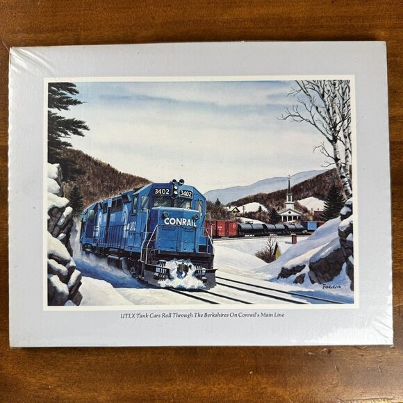Howard Fogg Print UTLX Tank Cars Berkshires Conrail Main 8x10 Board Shrink Wrap - Picture 1 of 11